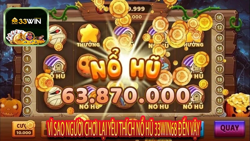 Vì Sao Người Chơi Lại Yêu Thích Nổ Hũ 33win68 Đến Vậy